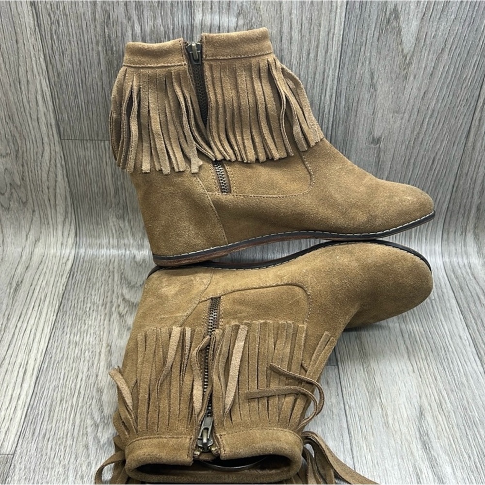 80%20 Fringe Suede Ankle Booties - Tan - Picture 8 of 11